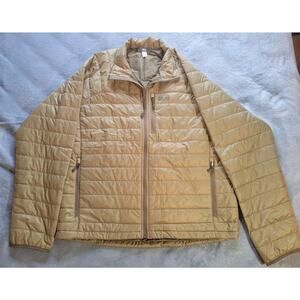 REI Co-Op Olive Green 650 Down Jacket Mens Sz XXL Quilted Puffer Zip Packable